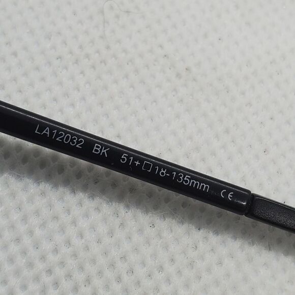 Lacoste Black Prescription Glasses Frames, Case, & Dust Bag - Picture 7 of 7